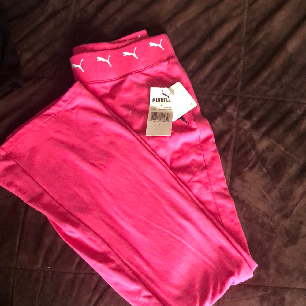 New puma kids pants size large